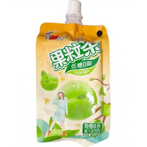 喜之郎 果粒茶【青梅绿茶】果汁茶饮料 300g
