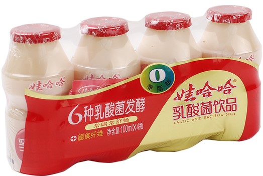 娃哈哈【乳酸菌饮料】(1组4罐) 4x100ml