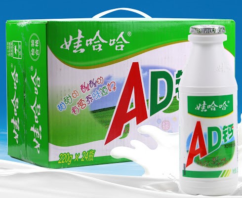 娃哈哈【AD钙奶】(1箱24瓶) 24x220ml