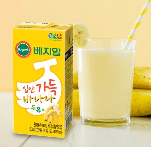 VEGEMIL【香蕉牛奶】韩国进口 营养早餐牛奶饮料 190ml