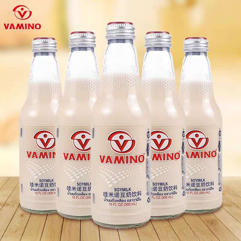 VAMINO 哇米诺豆奶【6支装】泰国进口 营养早餐豆奶 (易开瓶) 6x300ml