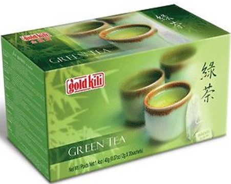 金麒麟【绿茶】新加坡进口 绿茶泡袋 (20小袋装) 20x2g