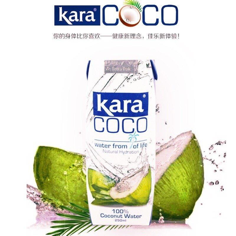 KARA COCO【椰子水】100%纯天然 不含添加剂&防腐剂 直饮/炖汤/椰子鸡 (大盒装) 1L