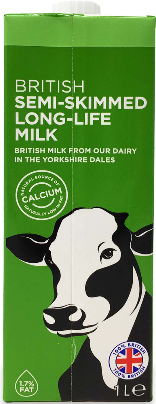 COWBELLE 半脫脂牛奶 (绿盒) 1L