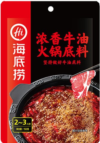 海底捞【浓香牛油】火锅底料 150g