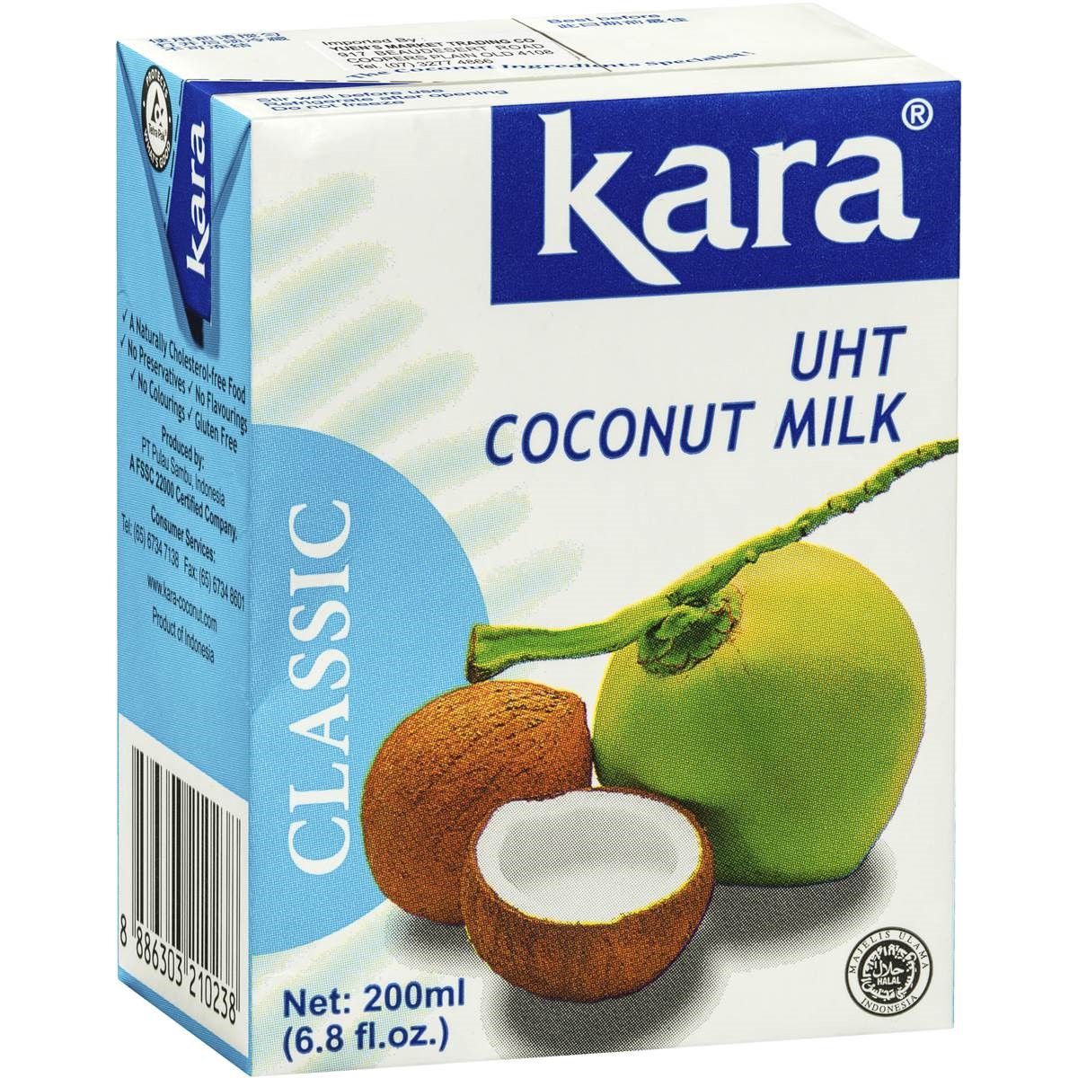 KARA 泰国进口【椰浆】椰汁糕椰汁西米露专用浓缩椰奶 (盒装易剪开) 200ml