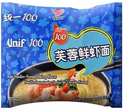 统一【芙蓉鲜虾面】(袋装) 103g