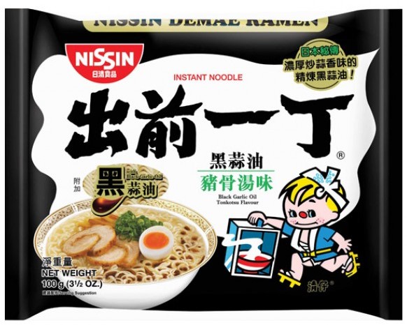 出前一丁 黑蒜油猪骨味 (单包) 100g