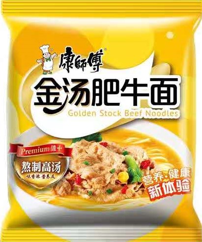 康师傅【金汤肥牛面】(单包) 105g