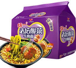 统一【老坛酸菜牛肉面】(5袋装) 5x119g