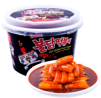 三养【超辣火鸡炒年糕】韩国进口 即食炒年糕 附带酱料包 可微波 (桶装) 185g