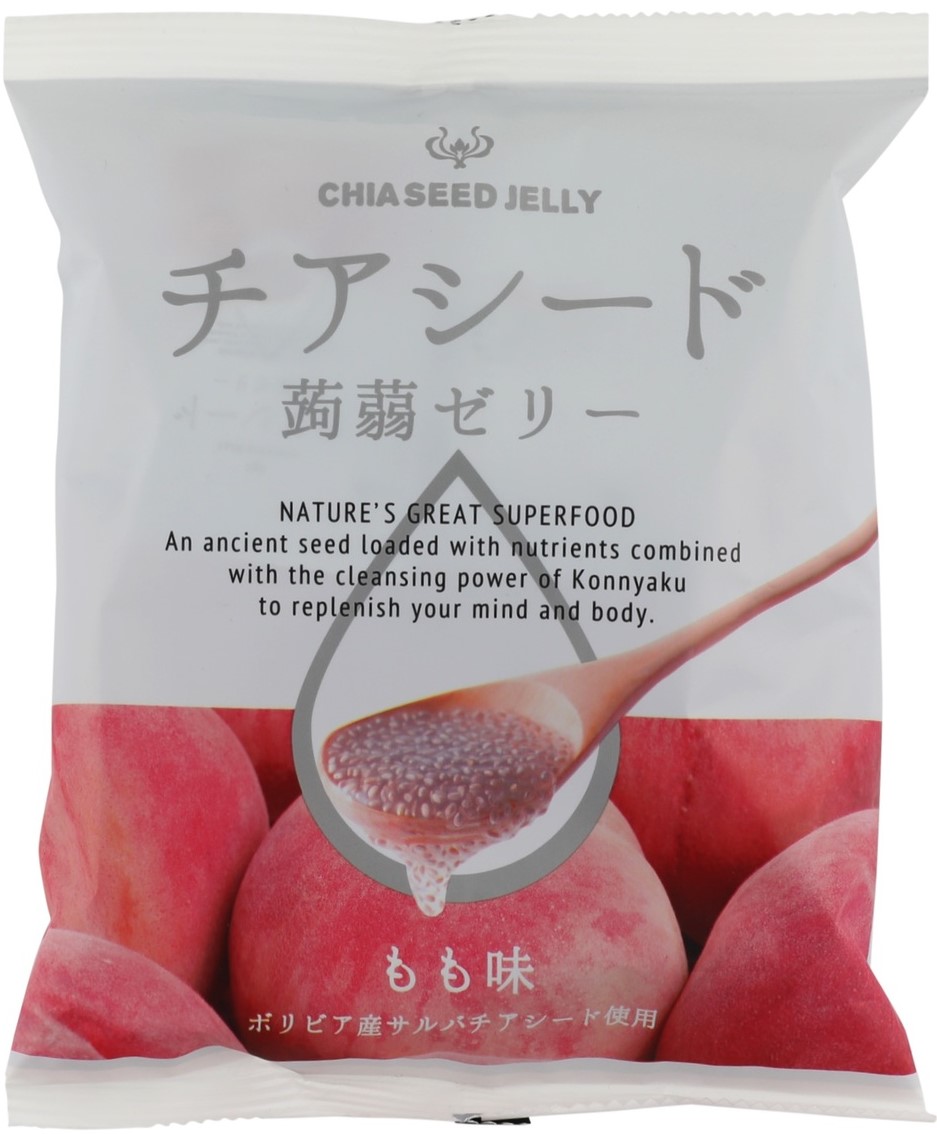 WAKASHOU 奇亚籽蒟蒻【水蜜桃味】日本进口 低卡果冻 165g