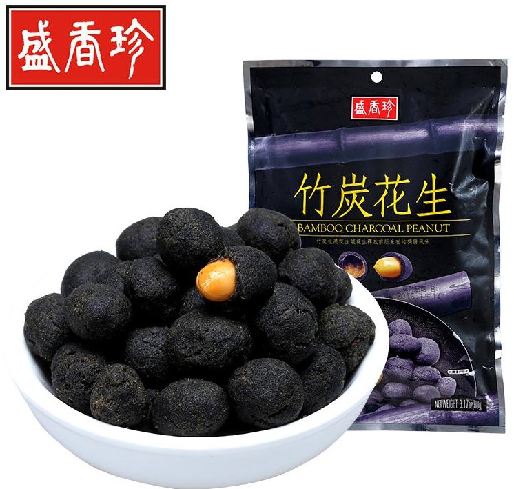 盛香珍【碳烤花生】台湾进口酒鬼花生下酒小吃 90g