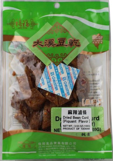 禧福 大溪豆干【麻辣卤条】台湾进口 100g