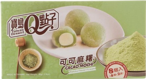 宝岛Q点子 可可麻糬【抹茶味】台湾进口 80g