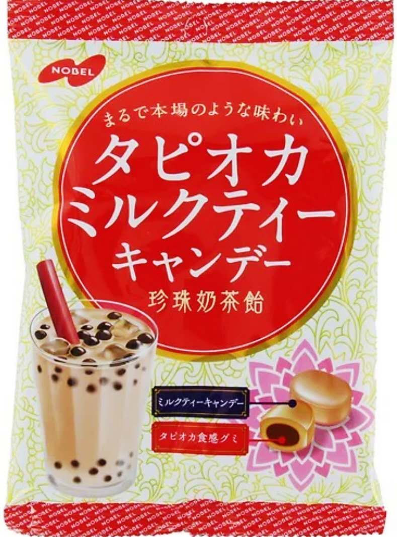 NOBEL【珍珠奶茶糖】日本进口 网红珍珠夹心奶茶味糖果 90g