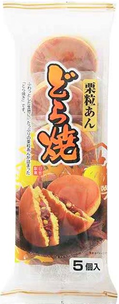 RIJI日吉【铜锣烧 红豆板栗】日本进口 抹茶红豆夹心糕点 (5个入) 300g