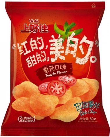 上好佳 田园薯片【番茄口味】无反式脂肪 50g