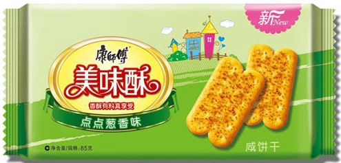康师傅 美味酥 咸饼干【点点葱香味】85g