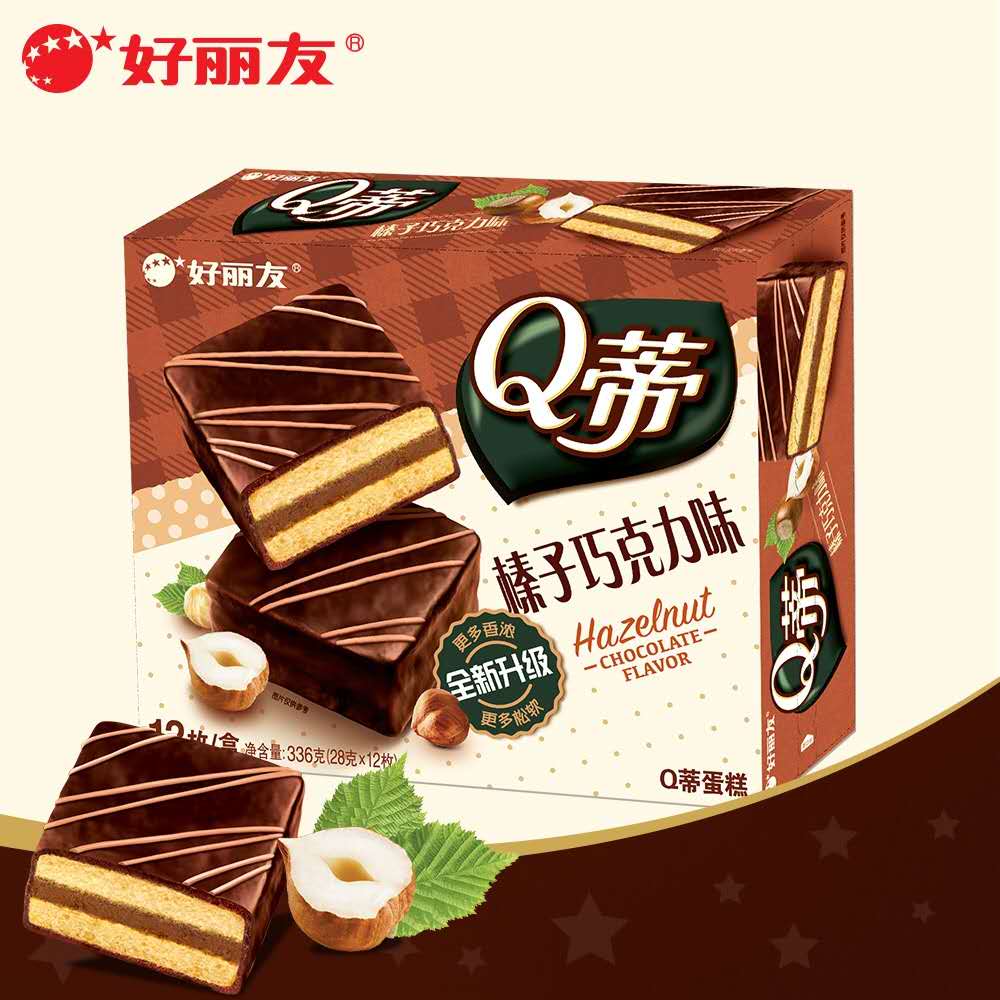 好丽友【Q帝- 榛子味】(大盒装) 12x23g