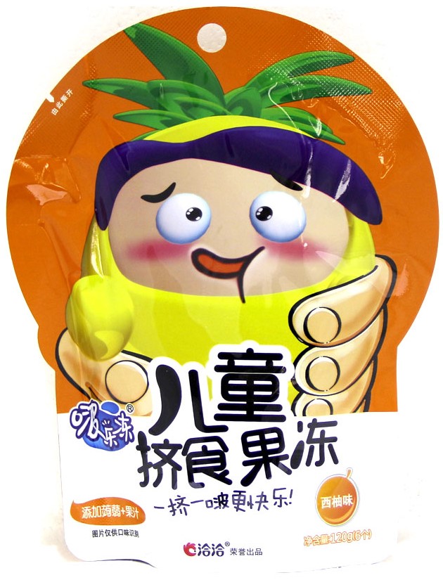 洽洽 啵乐冻挤食果冻【西柚味】添加蒟蒻+果汁 120g