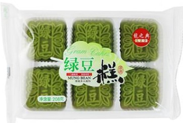龙之典【绿豆糕】正宗手工传统糕点 208g