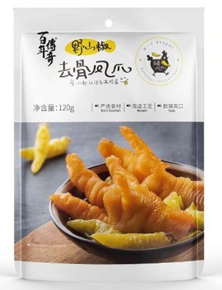 百年传奇【去骨凤爪】野山椒味 即食小吃 120g