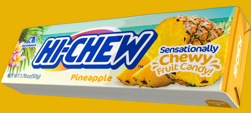 MORINAGA Hi-Chew 软糖【菠萝味】韩国进口 果泥夹心水果果汁软糖 50g