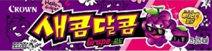 CROWN 软糖【葡萄味】韩国进口 水果果汁软糖 50g
