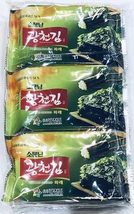 KWANGCHEON 韩式【原味 包饭紫菜】韩国进口 即食海苔 (3袋装) 15g