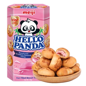 MEIJI 小熊灌心饼/注心饼/夹心饼【草莓味】50g