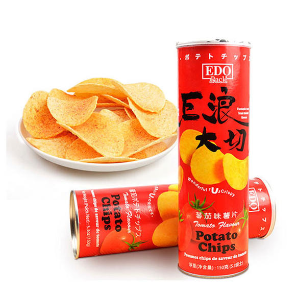 EDO 巨浪大切【番茄味薯片】150g_休闲零食_CV MART 懒懒之家