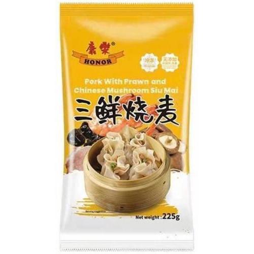 康乐烧卖【三鲜烧麦】鲜虾猪肉香菇蒸卖 225g
