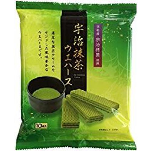 NAKASHIN【宇治抹茶威化饼干】日本进口 浓郁抹茶夹心酥 72g