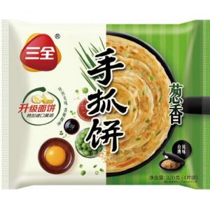 三全【葱香】千丝抓饼/手抓饼 (4片装) 320g