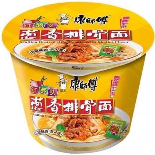 康师傅【葱香排骨面】(桶装) 108g