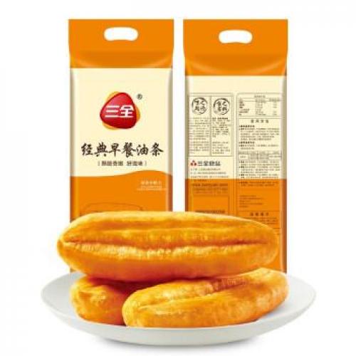 三全【经典早餐油条】(25根) 冷冻方便火锅油条 早餐油条半成品 (大袋特惠装) 1kg