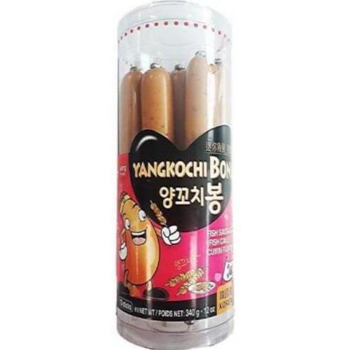 WANG 鱼肉香肠【羊肉孜然味】韩国进口 即食鱼肉肠零食 (10支装) 340g