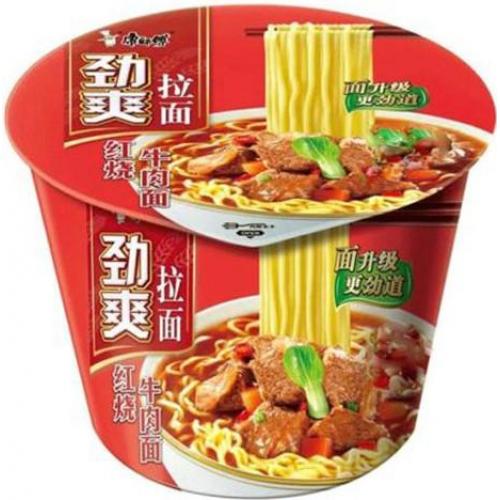 康师傅 劲爽【红烧牛肉面】(桶) 101g