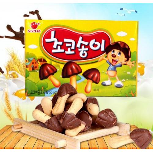 好丽友【蘑菇力】韩国进口 巧克力饼干零食 36g