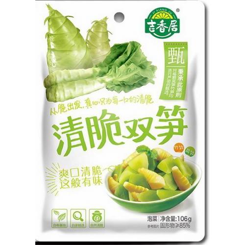 吉香居【清脆双笋 - 原味】下饭菜/酱腌菜/榨菜 106g