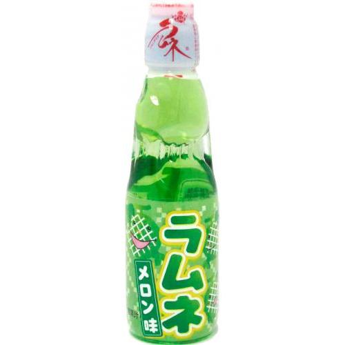 哈达 弹珠波子汽水【哈密瓜味】日本进口 清爽型碳酸饮品 200ml