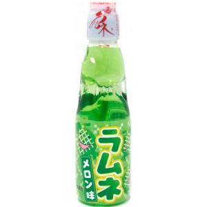 哈达 弹珠波子汽水【哈密瓜味】日本进口 清爽型碳酸饮品 200ml
