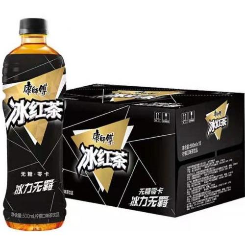 康师傅【无糖冰红茶 - 0卡】(1箱15支) 15x500ml