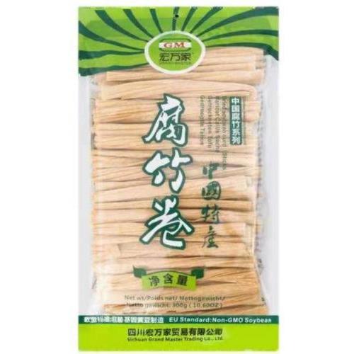 宏万家【腐竹卷】干锅火锅麻辣烫干豆筋长条腐竹棒 (大袋特惠装) 300g