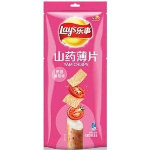 乐事 山药薯片【田园番茄味】80g