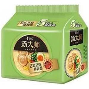康师傅 汤大师【日式叉烧豚骨面】(5袋装) 5x110g