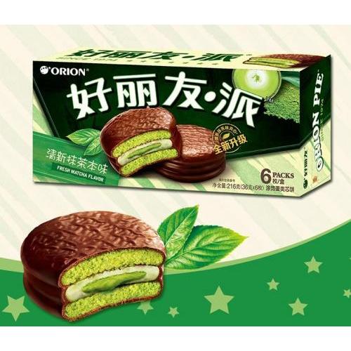 好丽友【巧克力派- 抹茶味】中盒 (6只装) 6x36g