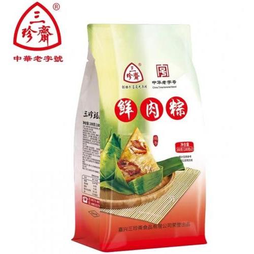 三珍斋 嘉兴粽子【鲜肉粽】咸香猪肉馅 (2只装) 200g