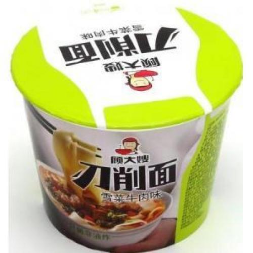 顾大嫂【刀削面 - 雪菜牛肉味】(桶)  123g